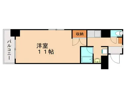 ベルガ菅原(1K/1階)の間取り写真