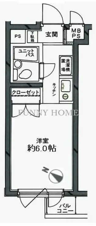 日神パレステージ代田橋 3階階 間取り