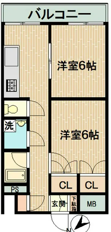 三田マンション 9階階 間取り