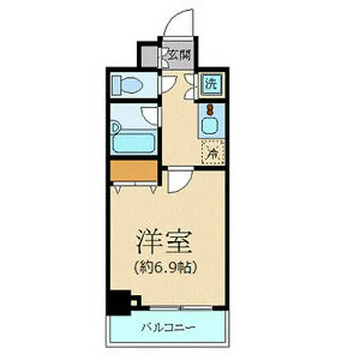パレステュディオ新宿都庁前 6階階 間取り