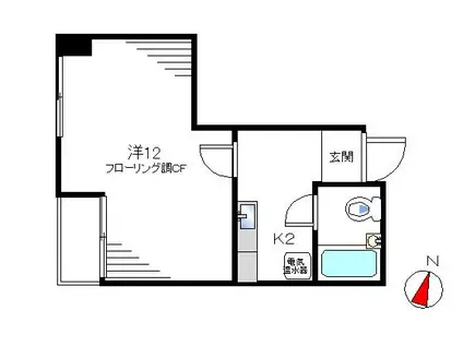 新宿ナショナルコート(1K/7階)の間取り写真