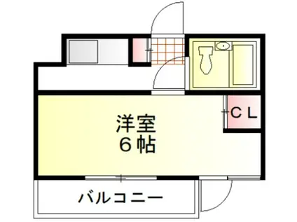 鶴ヶ島ダイカンプラザCITY(ワンルーム/1階)の間取り写真