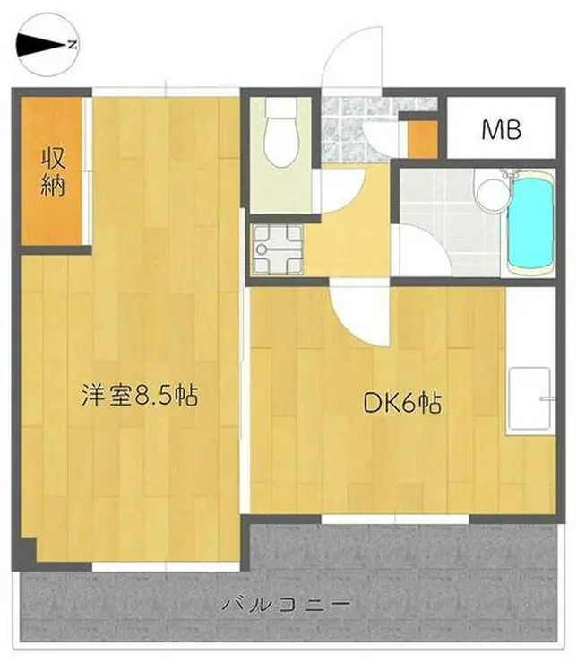 グレーゼパルテ 5階階 間取り