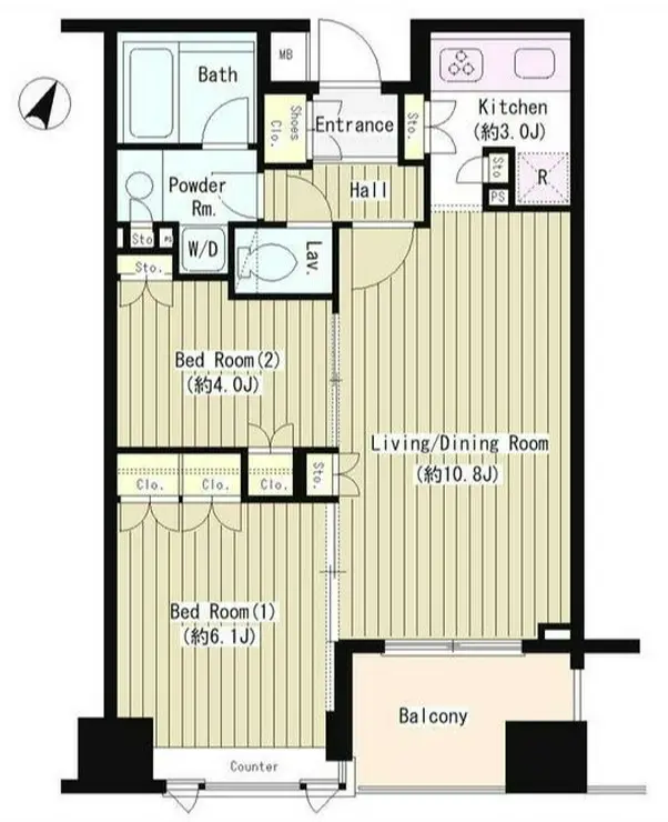 コクヨーレ日本橋 7階階 間取り