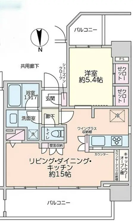 クレヴィア新御徒町 11階階 間取り