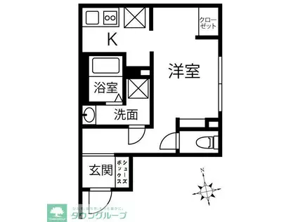 クリオ ラモード木場公園(ワンルーム/2階)の間取り写真