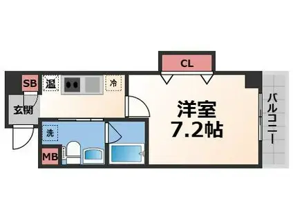 第7美和マンション(1K/2階)の間取り写真