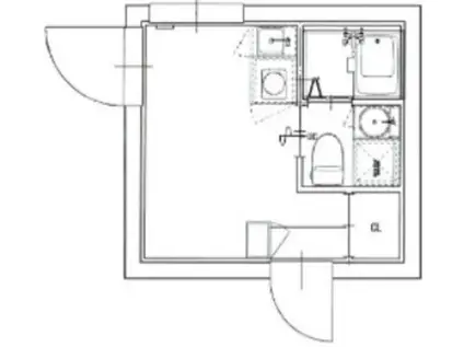 RSC西早稲田(ワンルーム/2階)の間取り写真