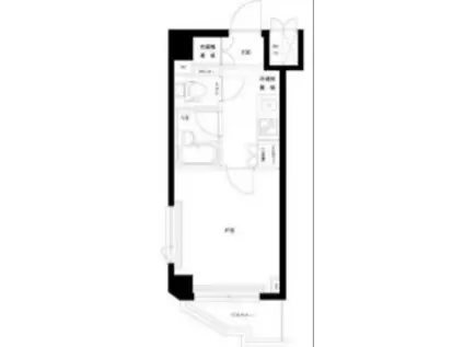 ルーブル二子多摩川(1K/4階)の間取り写真