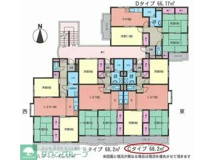 プルミエール・パレ(3LDK/1階)の間取り写真