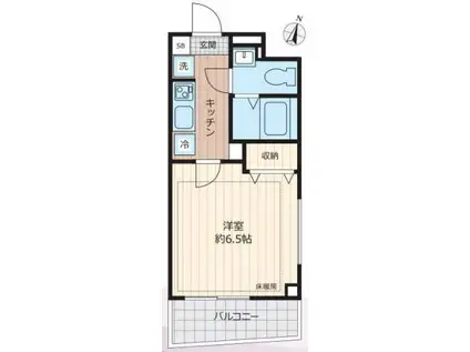 ピアコートTM上石神井 弐番館(1K/2階)の間取り写真