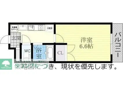 パルティール御器所(1K/9階)の間取り写真