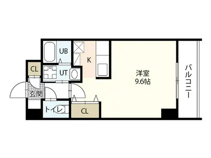 ウイング21中山下II(ワンルーム/6階)の間取り写真