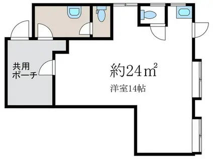 コタカビル(ワンルーム/3階)の間取り写真