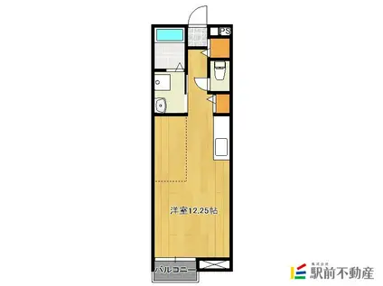 メゾン・ルポ(ワンルーム/1階)の間取り写真