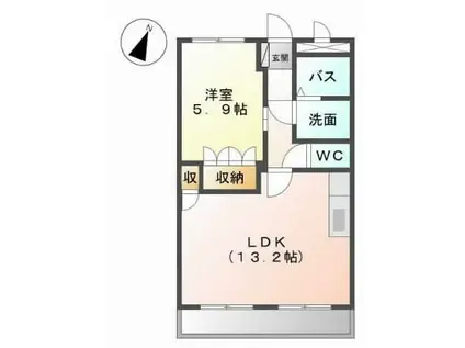 グリシ―ナ(1LDK/1階)の間取り写真