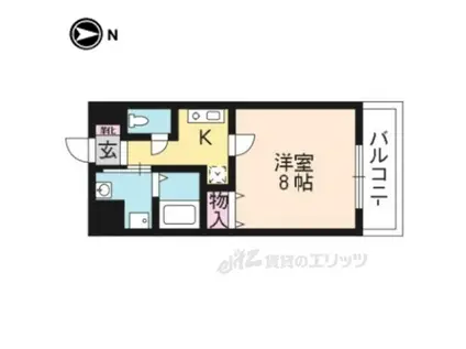 アメージングエステート北野乃杜(1K/3階)の間取り写真