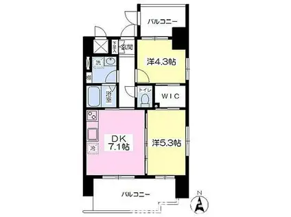 SHO STYLE HAKATA(2DK/6階)の間取り写真