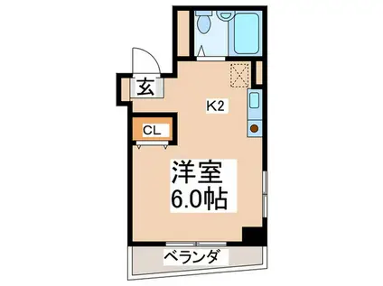 メゾン吉田(1K/3階)の間取り写真