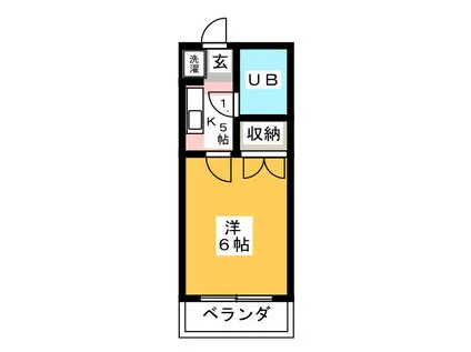 ザ・リバーパレス(1K/3階)の間取り写真