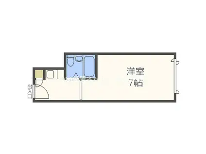 新大阪ビジネス第二ニッケンマンション(ワンルーム/5階)の間取り写真