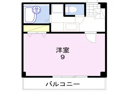 ヴィア・ラクティ(1DK/3階)の間取り写真