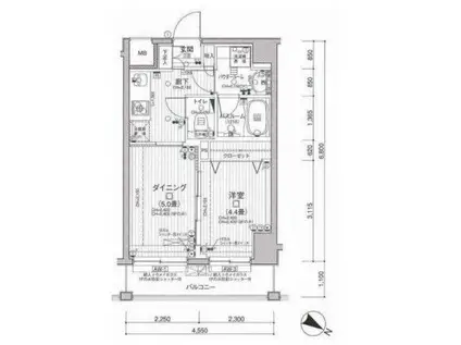 日神デュオステージ代田橋和泉通(1DK/3階)の間取り写真