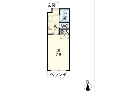 リバティライズ(1K/3階)の間取り写真