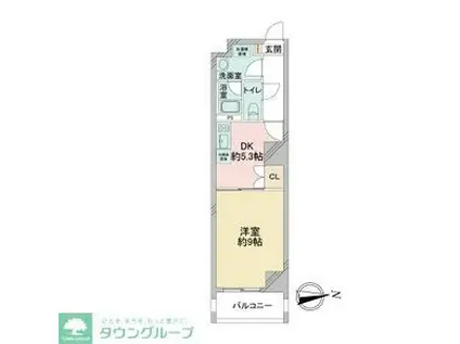 レジディア東桜(1DK/6階)の間取り写真