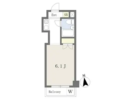 トーシンコーポ豊玉(ワンルーム/5階)の間取り写真