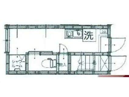 サークルハウス蓮根弐番館(ワンルーム/1階)の間取り写真