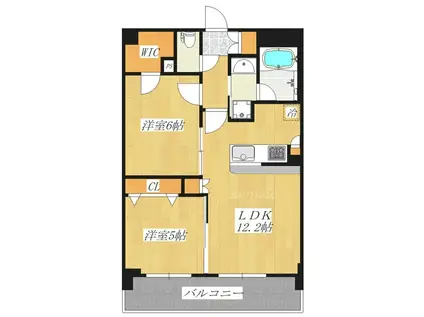 N-STAGE AKABANESHIMO(2LDK/6階)の間取り写真