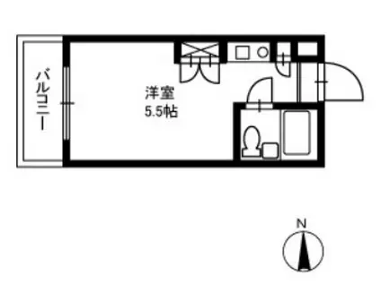 TOP能見台第3(ワンルーム/1階)の間取り写真