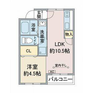 本郷ミユキビル(1LDK/1階)の間取り写真