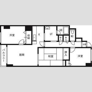 トーワ北7条(3LDK/1階)の間取り写真