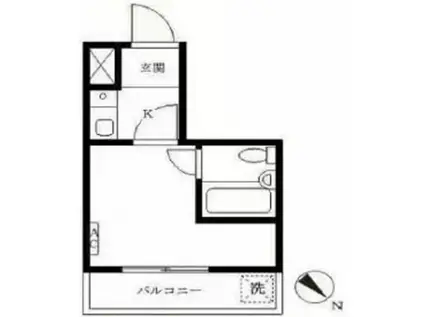 トップ南大塚第5(1K/4階)の間取り写真