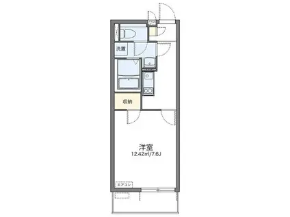 レオネクストラグレージュII(1K/3階)の間取り写真