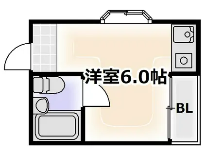 プレアール長居公園III(ワンルーム/2階)の間取り写真