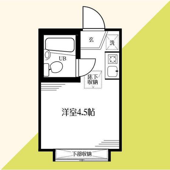 ハイムボゼス(ワンルーム/1階)の間取り写真