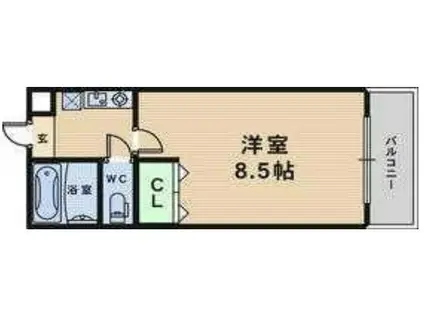 コンフォート布施(1K/5階)の間取り写真