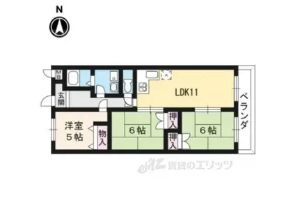 ナチュールキチ(3LDK/4階)の間取り写真