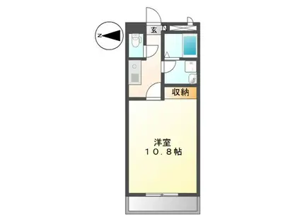 ビオス北朝霞(1K/7階)の間取り写真