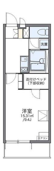レオパレスさくらII(1K/1階)の間取り写真