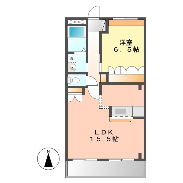 グランドステージ(1LDK/1階)の間取り写真