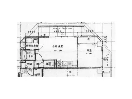 ファミリオン・南葛西(1LDK/5階)の間取り写真