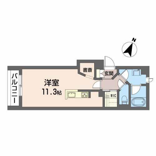 MIKEEL SENDAI GORIN(1K/2階)の間取り写真