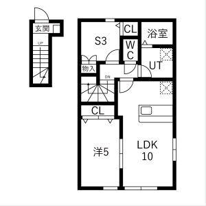 アリトピア(1SLDK/2階)の間取り写真
