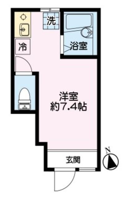 アートヒルズ南大泉II(ワンルーム/1階)の間取り写真
