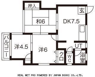 アーバンライフ(3DK/2階)の間取り写真