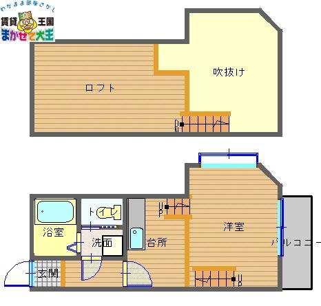 メルフィーズ住吉(1K/1階)の間取り写真